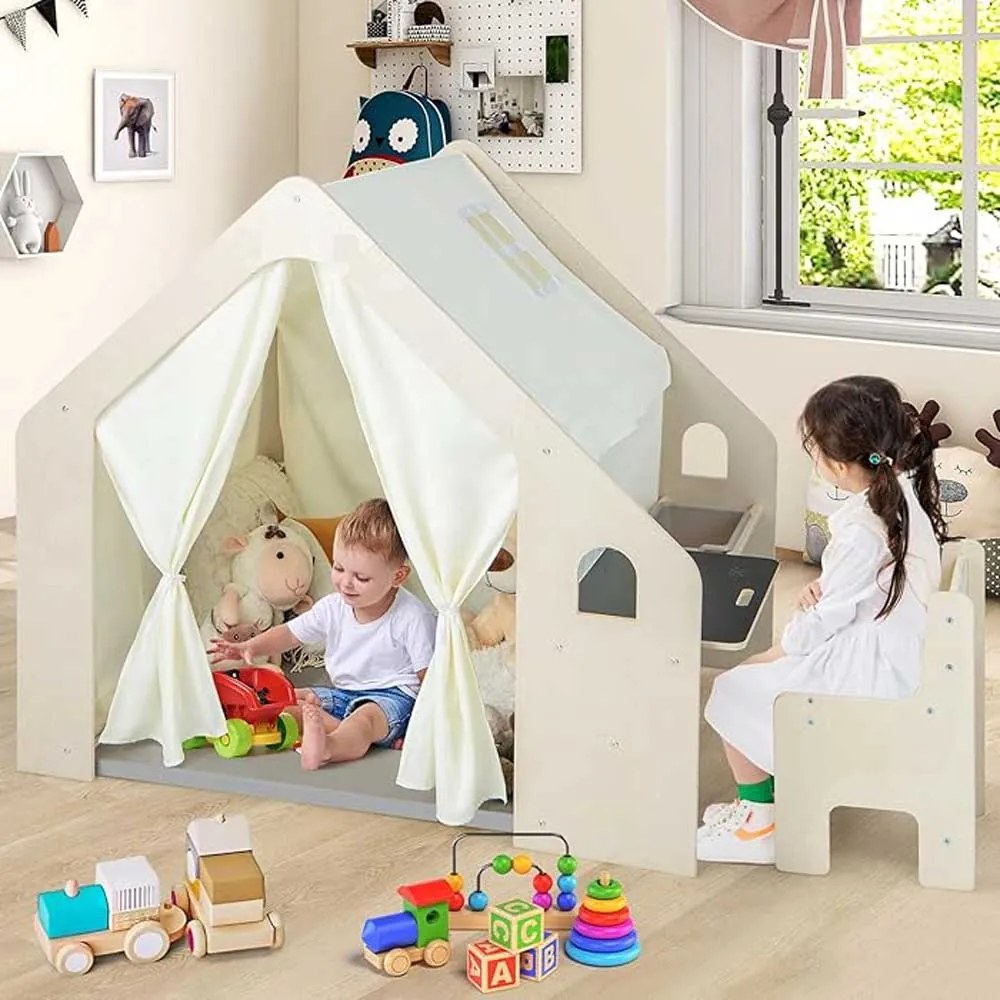 GINGER HOME Дървена къща за игра 6в1
