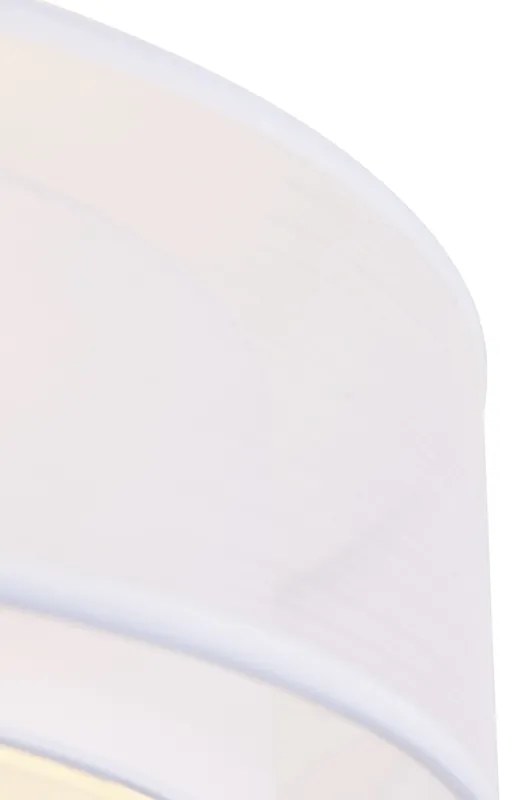 Модерна таванна лампа бяла 50 см 3-светлина - Drum Duo