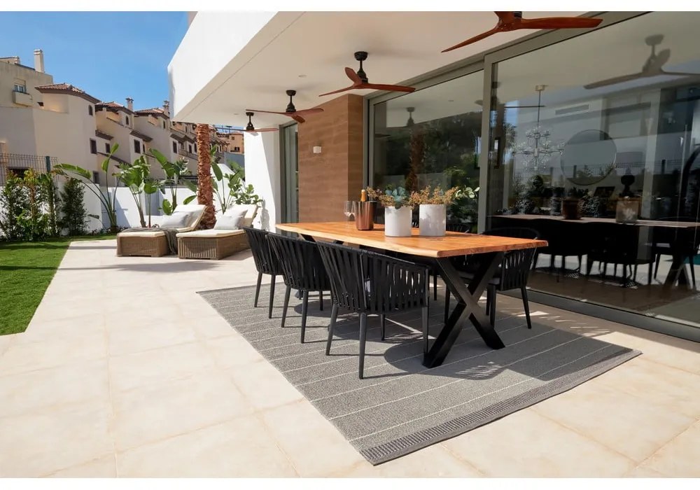 Сив килим за открито и закрито 60x85 cm Belle Concrete – Pappelina