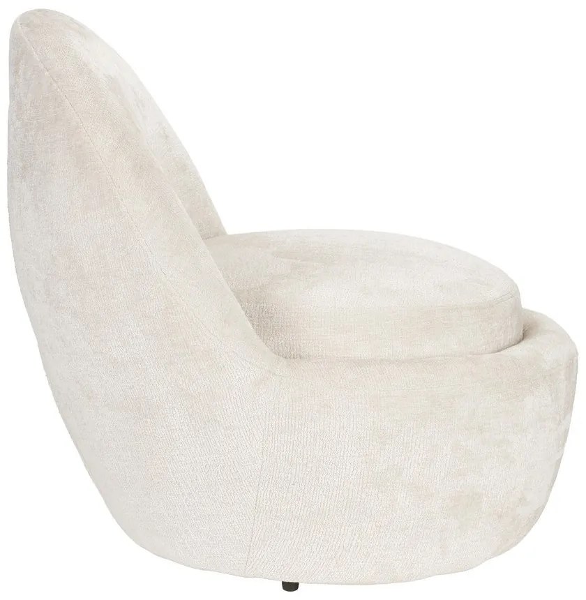 Кремаво кресло Nash – White Label