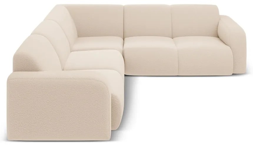 Бежов ъглов диван от букле (променлив/L форма) Molino – Micadoni Home