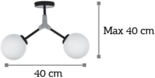 Плафон InLight 6167-2 2-lamp-Nikel