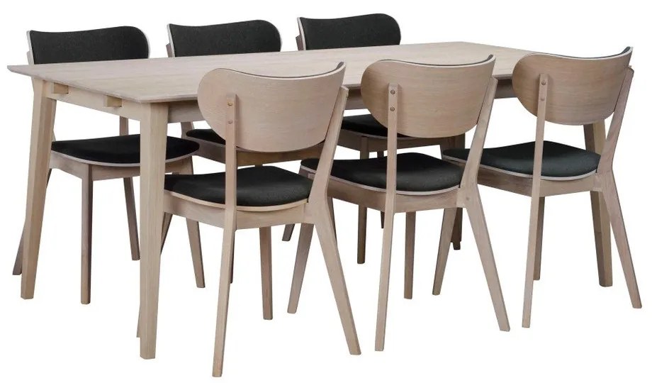 Матова лакирана дъбова маса за хранене , 180 x 90 cm Filippa - Rowico