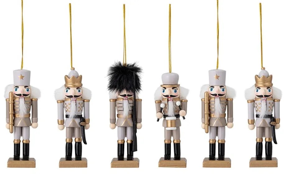 Дървени Коледни украси в комплект от 6 бр. 13 cm Nikita – Bloomingville