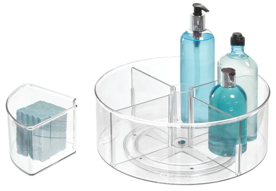 Кръгла прозрачна кутия за съхранение iDesign The Home Edit, ⌀ 29 cm - iDesign/The Home Edit