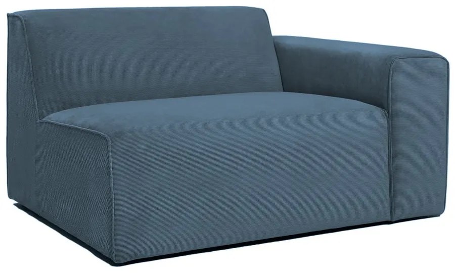 Син модулен диван от рипсено кадифе (десен ъгъл) Sting – Scandic