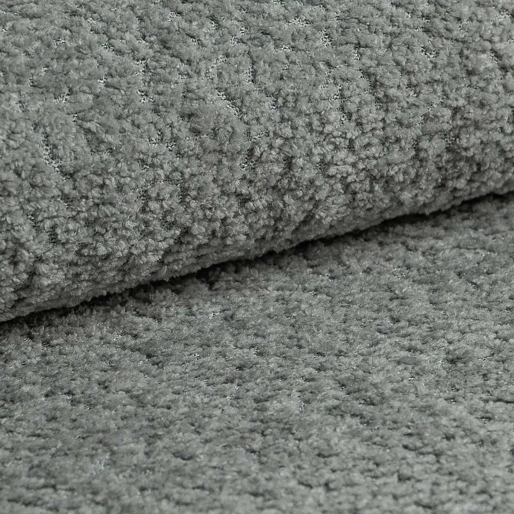 Сив ъглов диван от букле (десен ъгъл/L форма) Ariella – Ropez