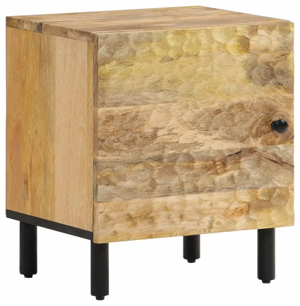 356887 vidaXL Нощно шкафче, 40x33x46 см, масивно мангово дърво