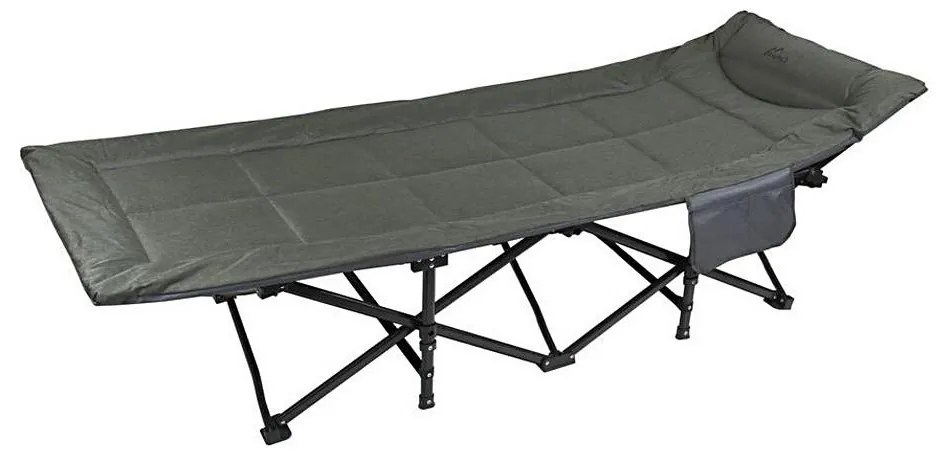 Сгъваемо къмпинг легло, сиво