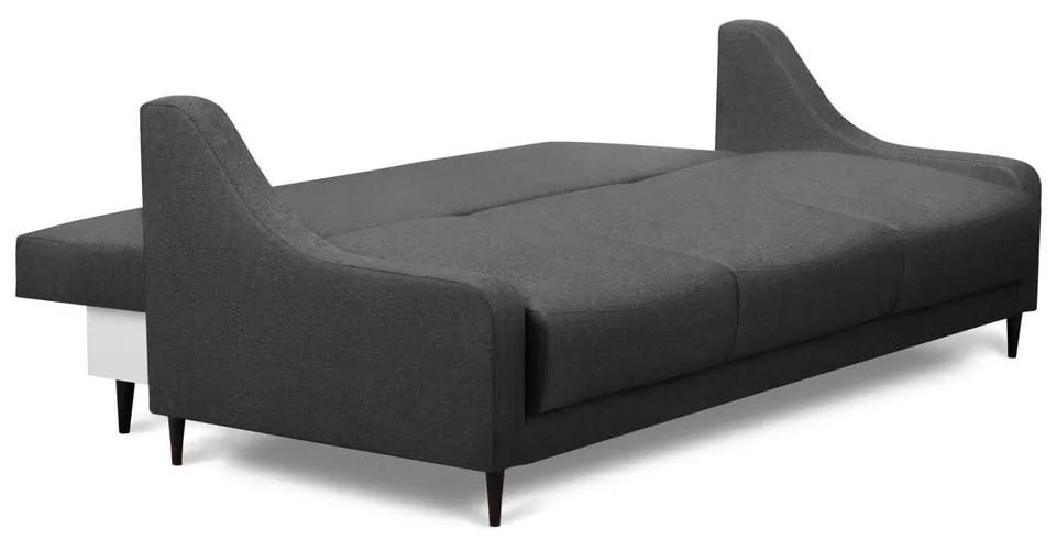 Разтегателен тъмносив диван с място за съхранение , 215 см Ancolie - Mazzini Sofas
