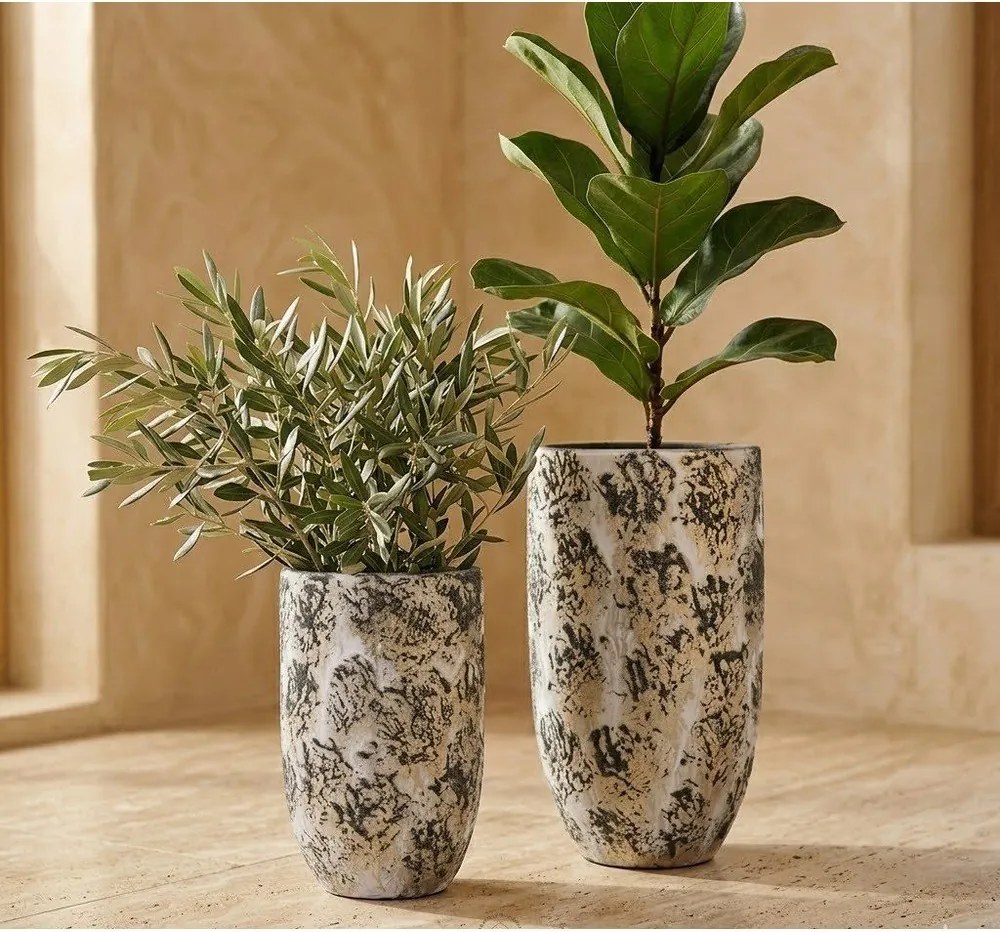 Керамична ръчно изработена саксия за цветя ø 22 cm Barreiro – Ego Dekor