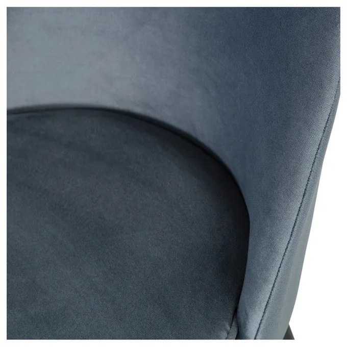 Сини кадифени трапезни столове в комплект 2 бр. Vogue – WOOOD