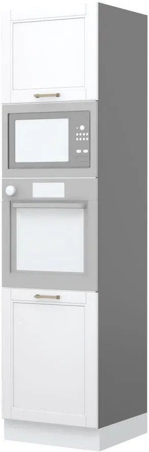 Подов шкаф за фурна Висок Tahoma K23-60-2MB-Graphite - White matte