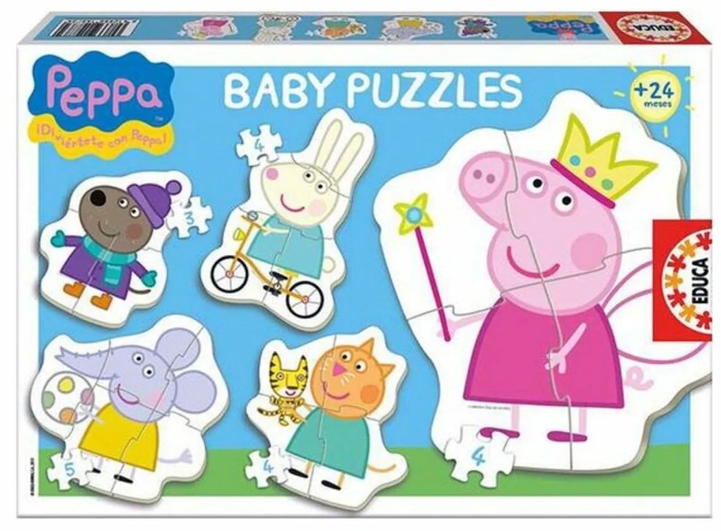 Комплект от 5 Пъзела Peppa Pig Educa Baby 15622