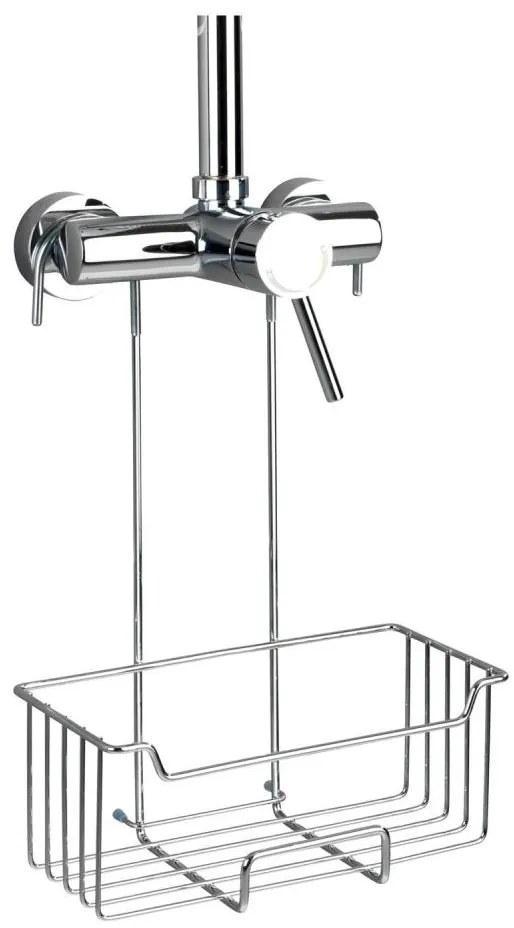 WENKO 23499100 - Поличка за душ MILO 25x36 cm неръждаема стомана/сребрист/прозрачен