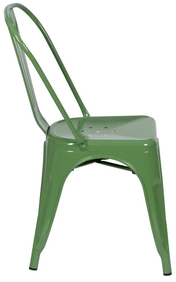 Зелени метални трапезни столове в комплект от 2 бр. – Ixia