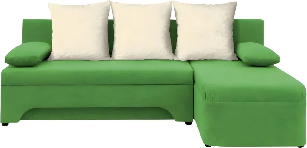 Ъгъл диван Lamor-Green - White