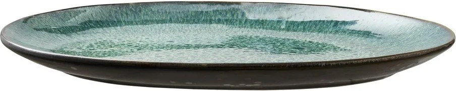 Зелена/черна глинена чиния за сервиране Gastro Green/Black – Bitz