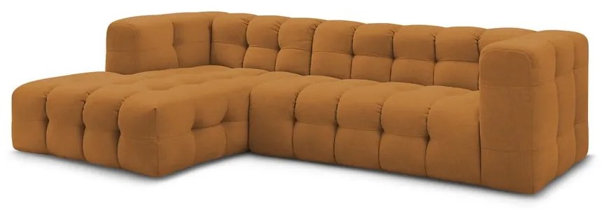 Ъглов диван в цвят жълта охра (ляв ъгъл) Cloud – Bobochic Paris