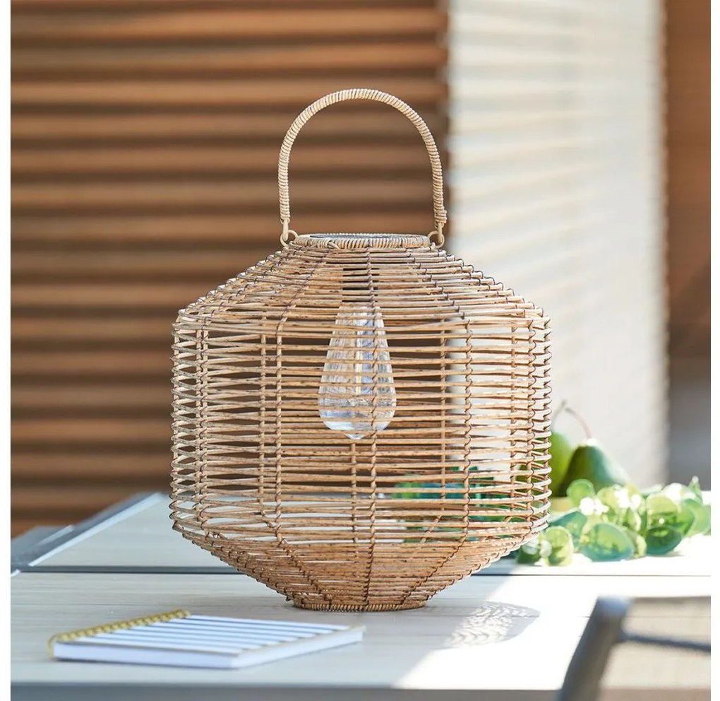 Atmosphera - LED соларна лампа CUBA LED/1,2V 800 mAh IP44 ратан