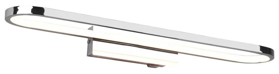 LED лампа за стена в блестящо сребристо (дължина 60 см) Gianni - Trio