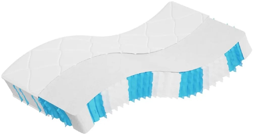 372837 vidaXL Матрак покет пружини, среднотвърд, 90x190 см, единичен размер