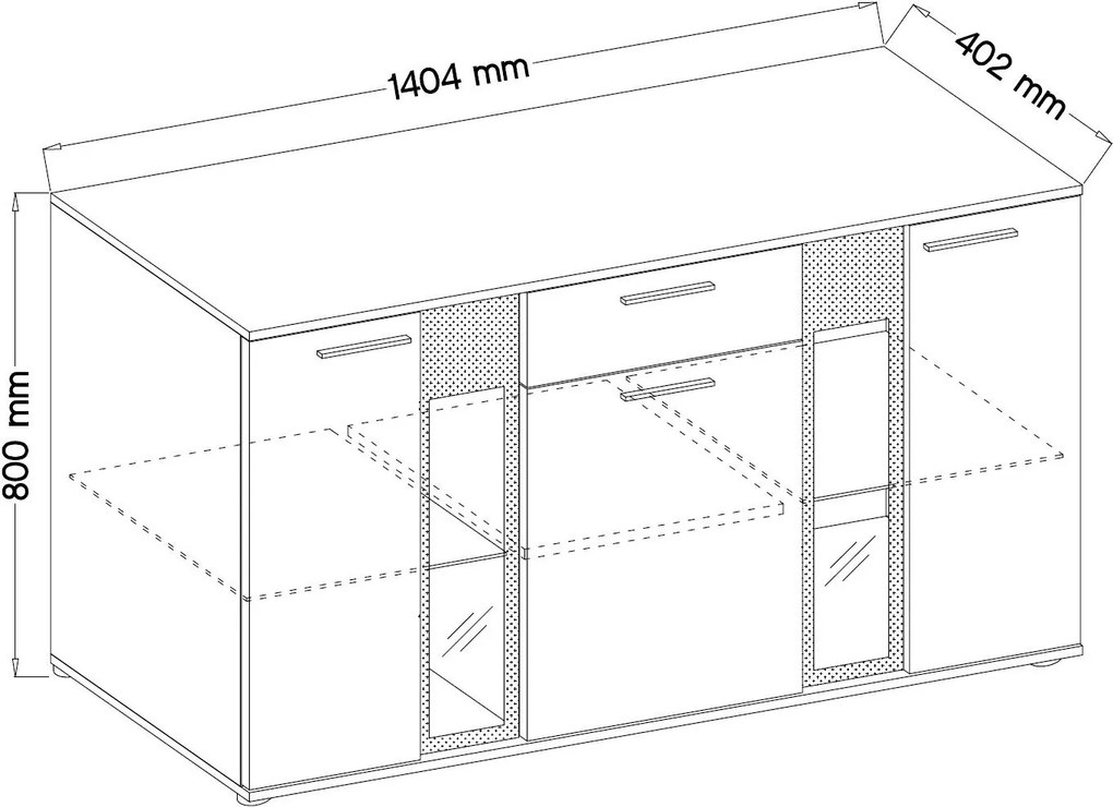 Бюфет Arlington-Пурпурно