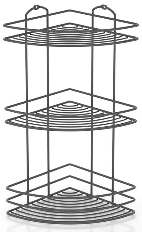 ПОСТАВКА ЗА БАНЯ TEKNO TEL BK-023 , 3 нива/ъгъл , черно