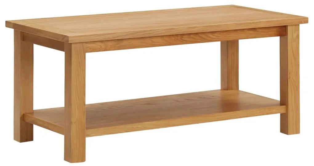289194 vidaXL Маса за кафе, 90x45x40 см, дъбово дърво масив