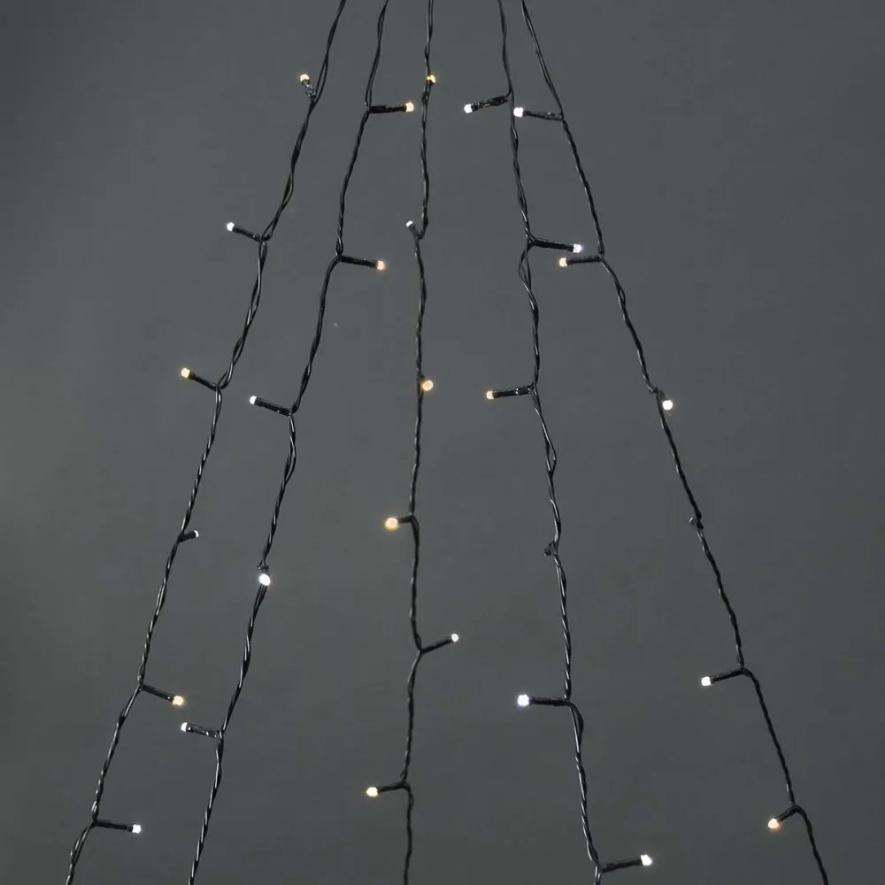 Nedis WIFILXT12W200 - LED коледна завеса 200xLED/8 функции 5x4m IP65 Wi-Fi Tuya