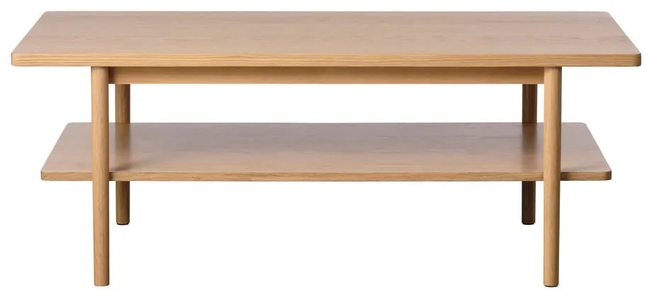 Масичка за кафе с плот в дъбов декор в естествен цвят 60x120 cm Ponza - Unique Furniture