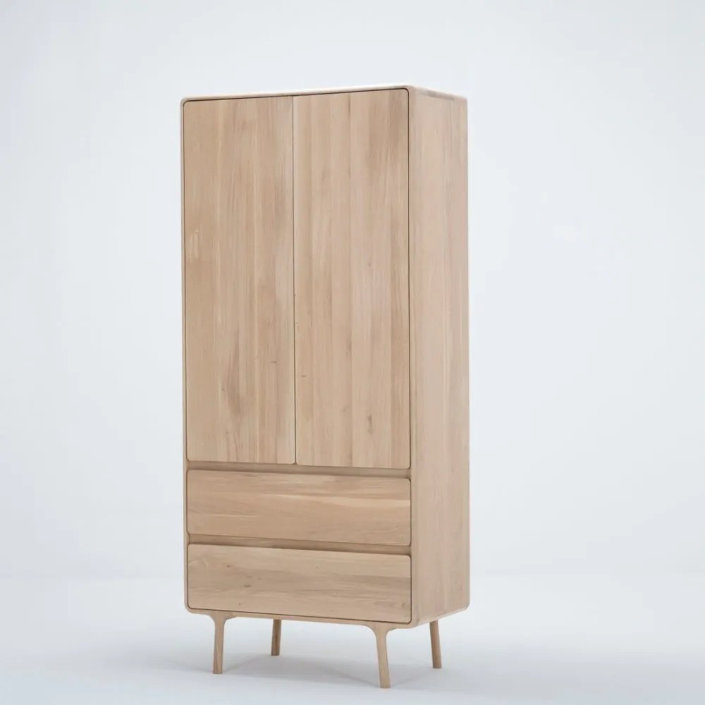 Дъбов гардероб 90x200 cm Fawn - Gazzda