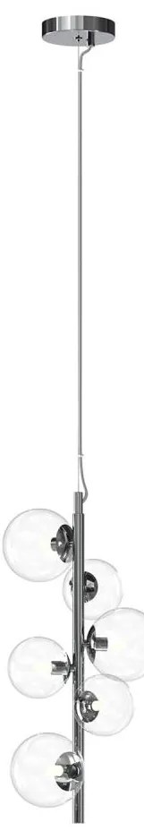 ONLI - Висящ полилей на кабел KIMBERLY 6xG9/6W/230V лъскав хром