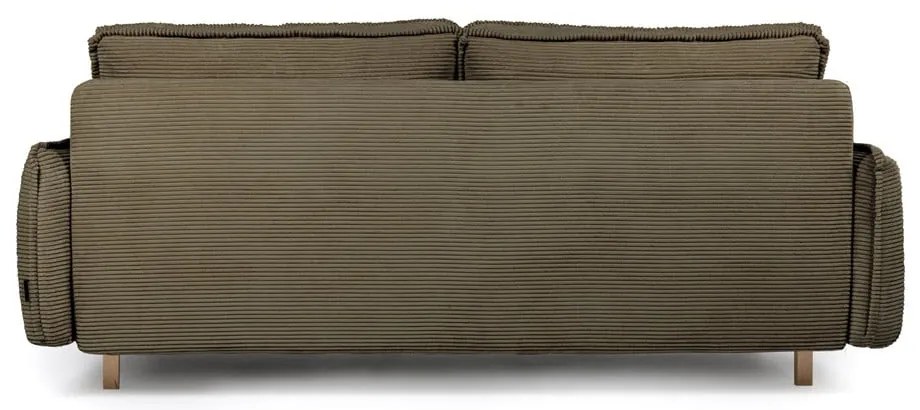 Зелен разтегателен диван от рипсено кадифе 218 cm Tori – Bonami Selection