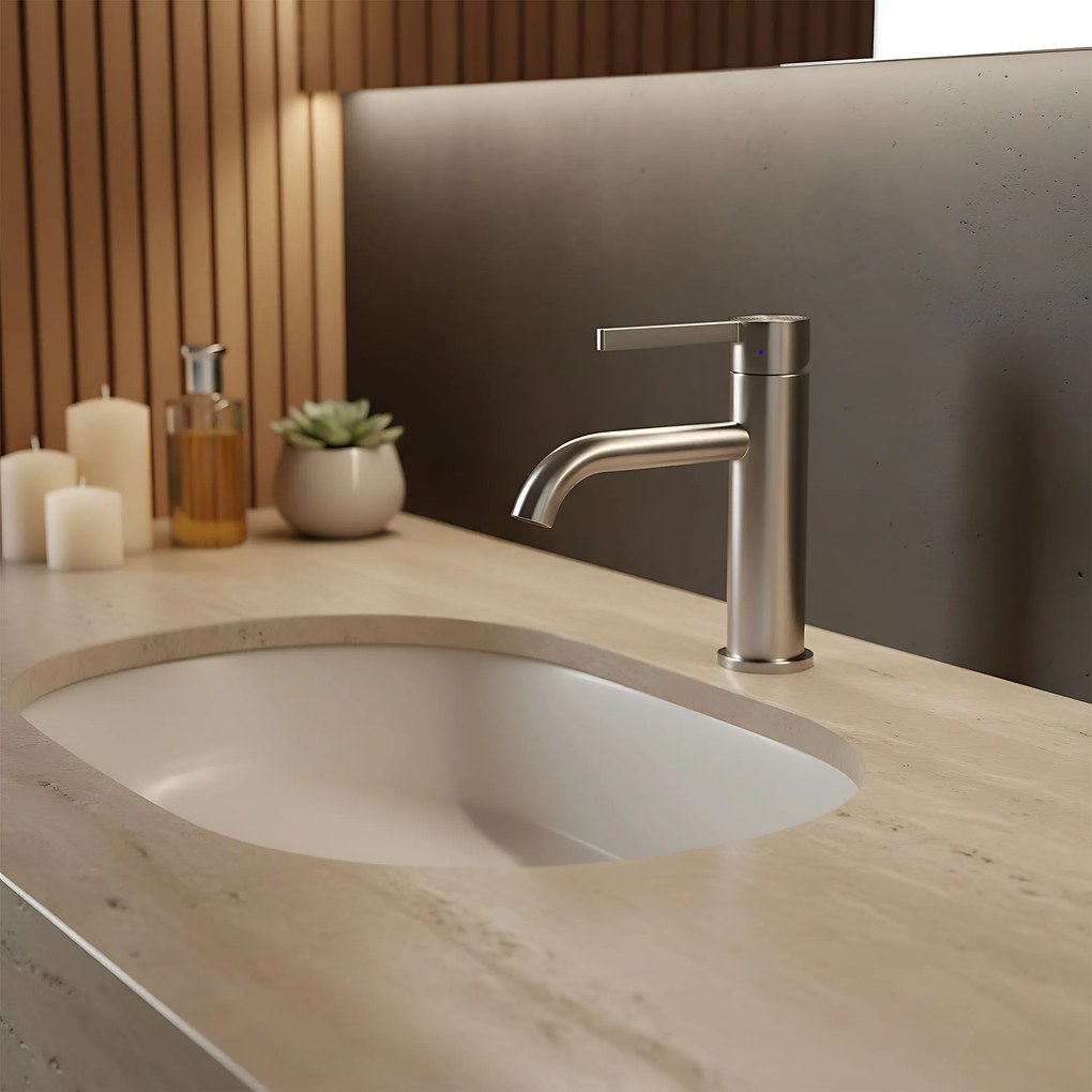 Смесител за мивка Rea Foster Nickel Brush Low