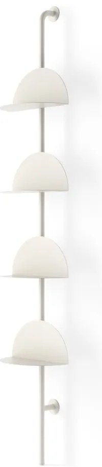 Метална модулна система за рафтове в матово бял цвят 27x203,5x35 cm Solis – Umbra