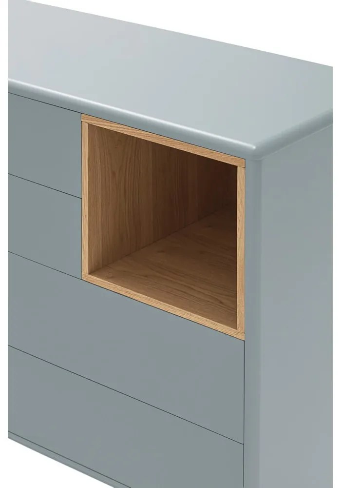 Син/сив нисък скрин 90x90 cm Corvo – Teulat