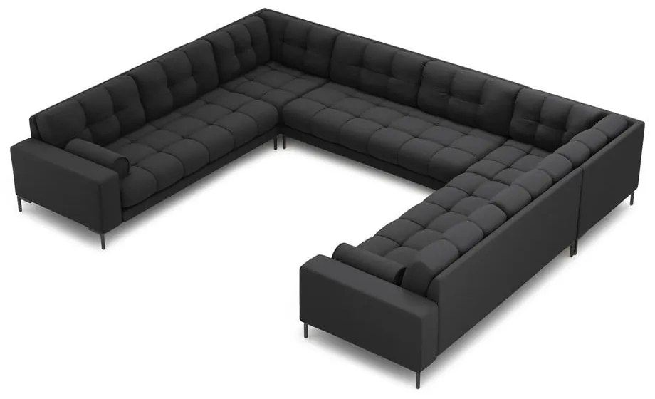 Тъмносив ъглов диван ("U" форма) Bali – Cosmopolitan Design