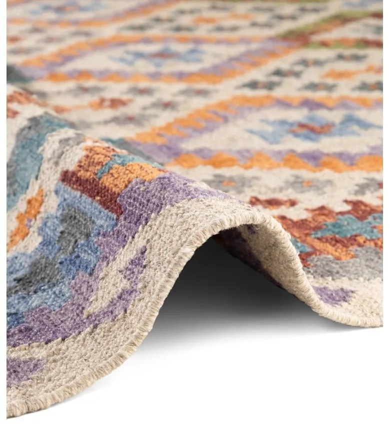 Двустранен ръчно изработен вълнен килим 120x170 cm Kamal Oasis – Nouristan