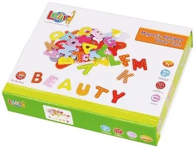 Lelin Toys - Дървени магнити - Английска азбука