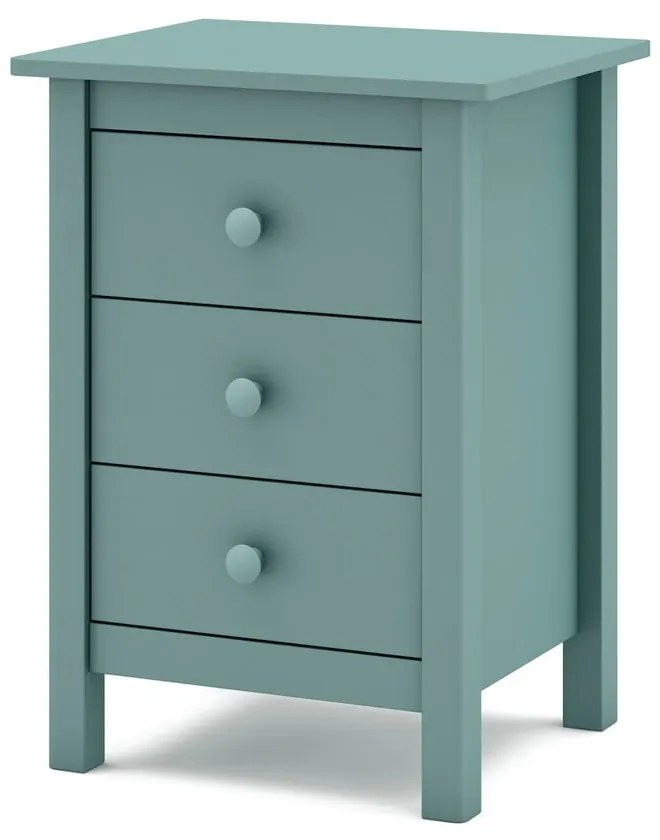 Детско нощно шкафче от борова дървесина в цвят бензин Max - Marckeric