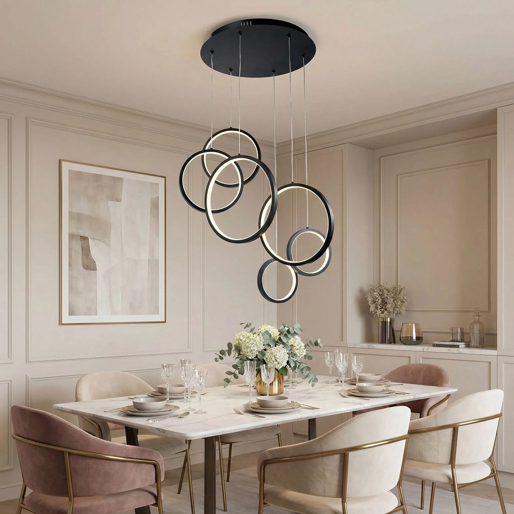 ВИСЯЩА ТАВАННА ЛАМПА APP1921-CP BLACK