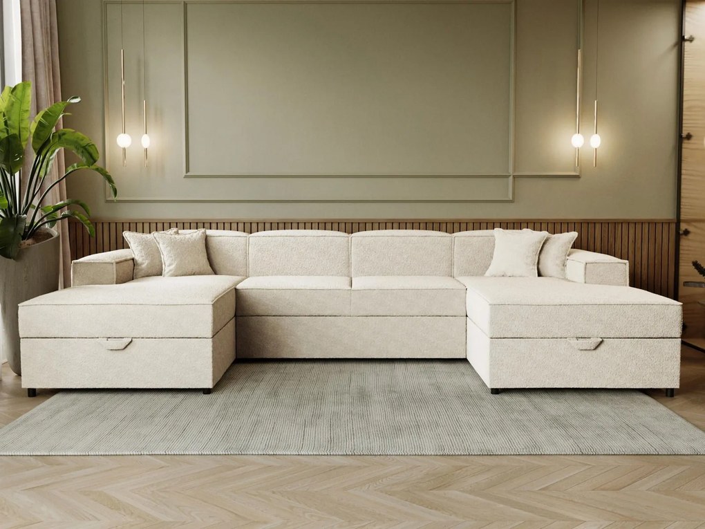 Ъглов диван Santos U-Бежов