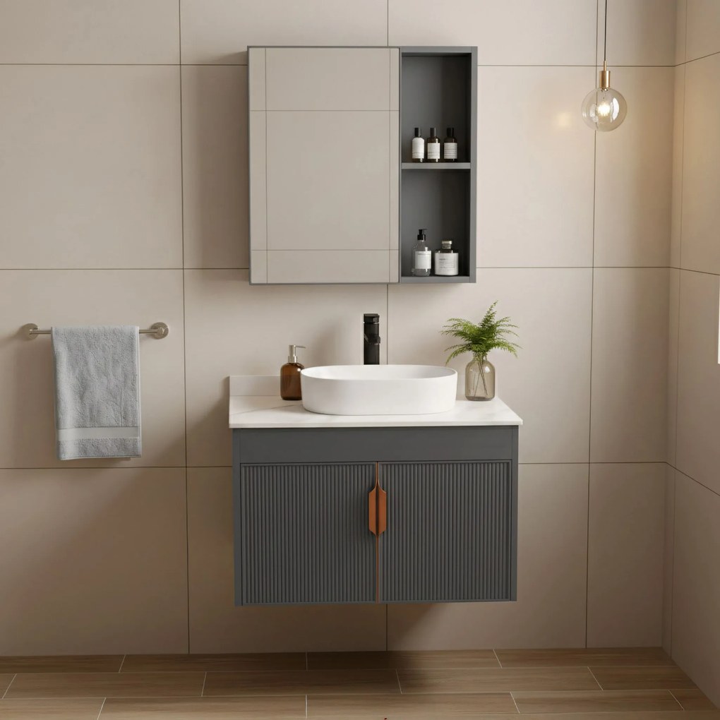 Комплект мебели за баня с плот Modo 60cm Grey