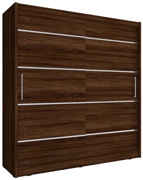 Гардероб Maritina sliding-200 x 62 x 214 cm.-Natural