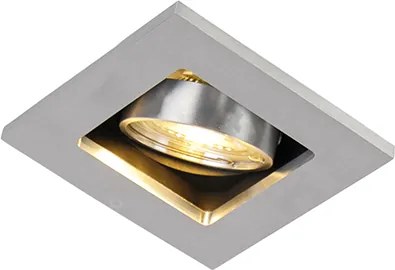 Интелигентен вграден прожектор алуминий вкл. WiFi GU10 с възможност за накланяне - Qure