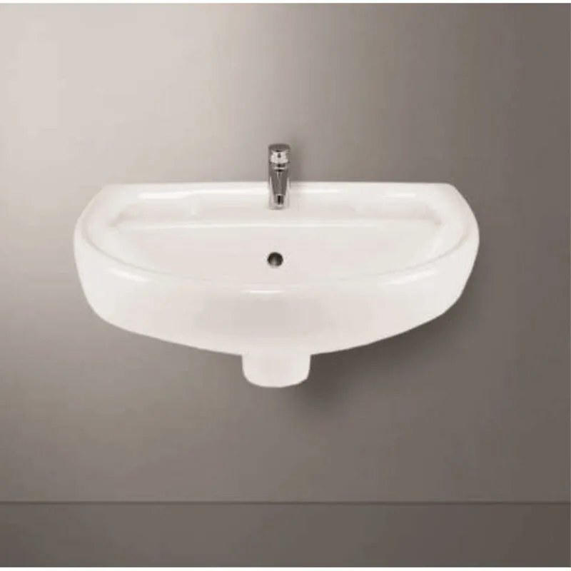 Мивка за баня ICC 4030, стенен монтаж, порцелан, бял, 42x31.5x16см