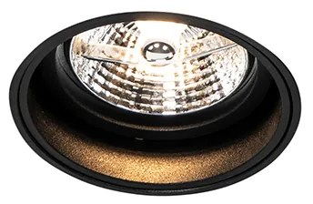 Модерен вграден прожектор черен без рамка - Impact 70