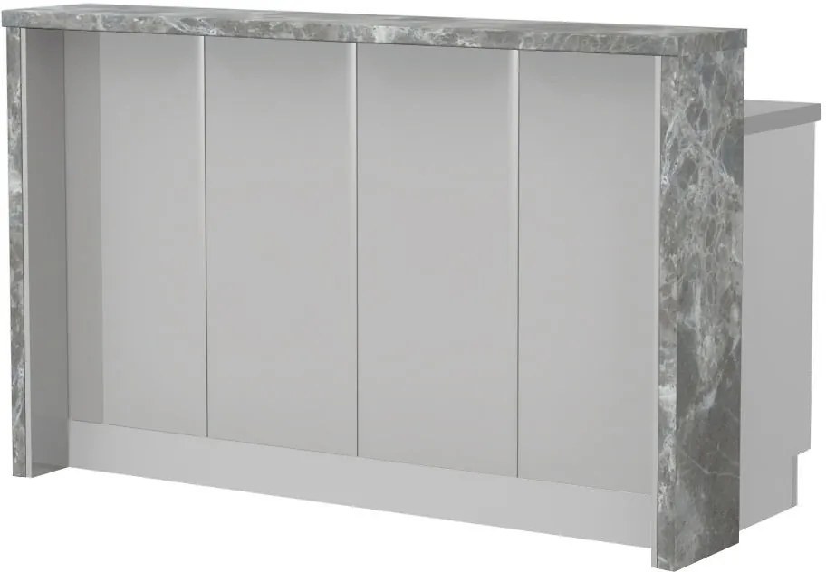 Островна кухненска пейка Modena-Length: 160 cm.-Gray light-Siena Marble