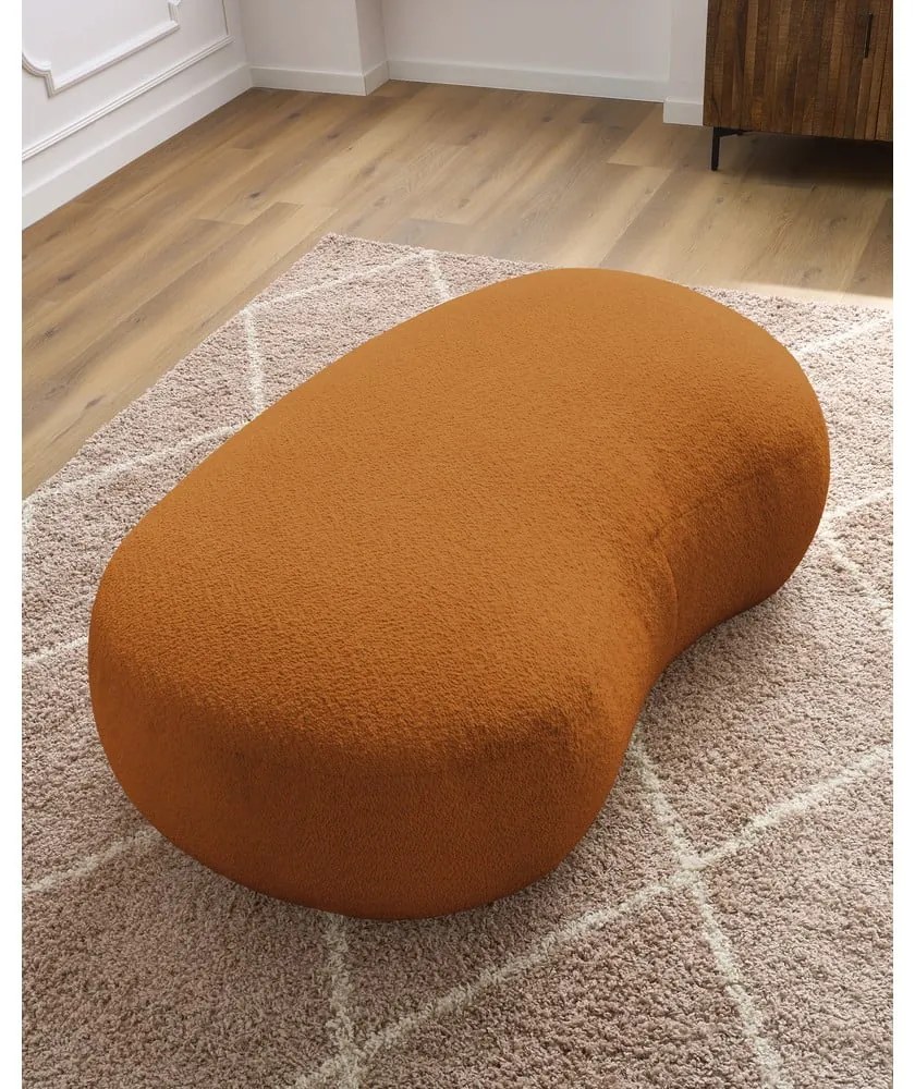 Табуретка от букле в цвят горчица Saint-Germain - Bobochic Paris